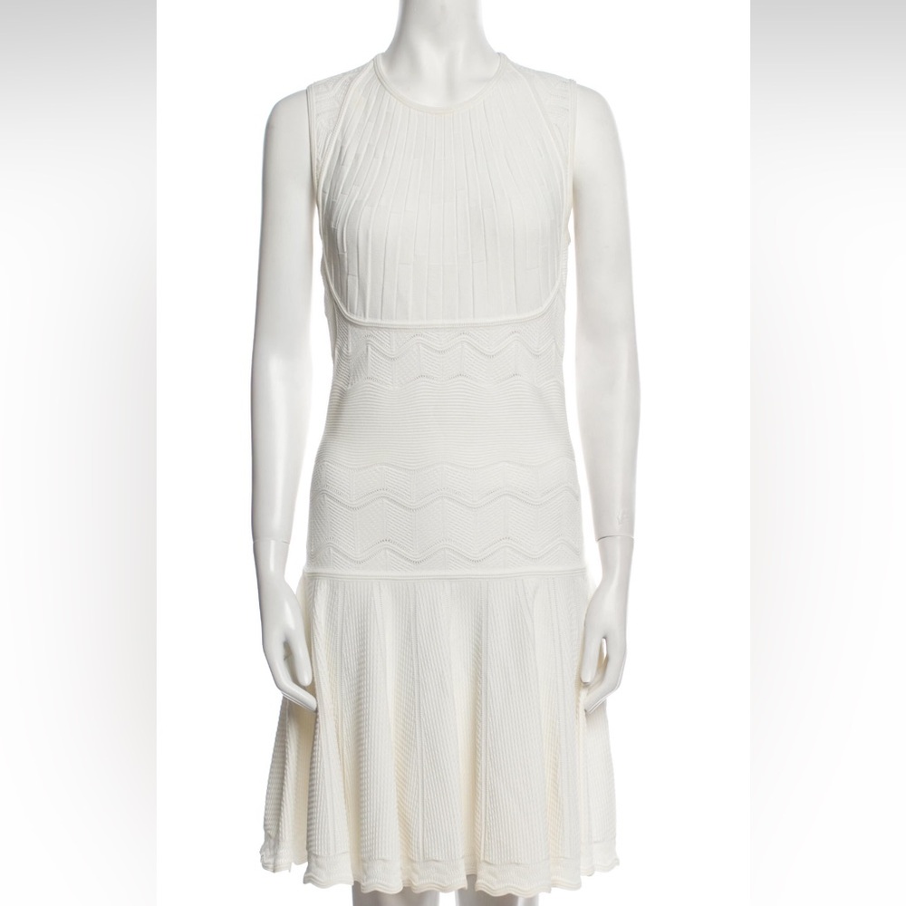 $1345 Alexander McQueen scalloped knitted dress.